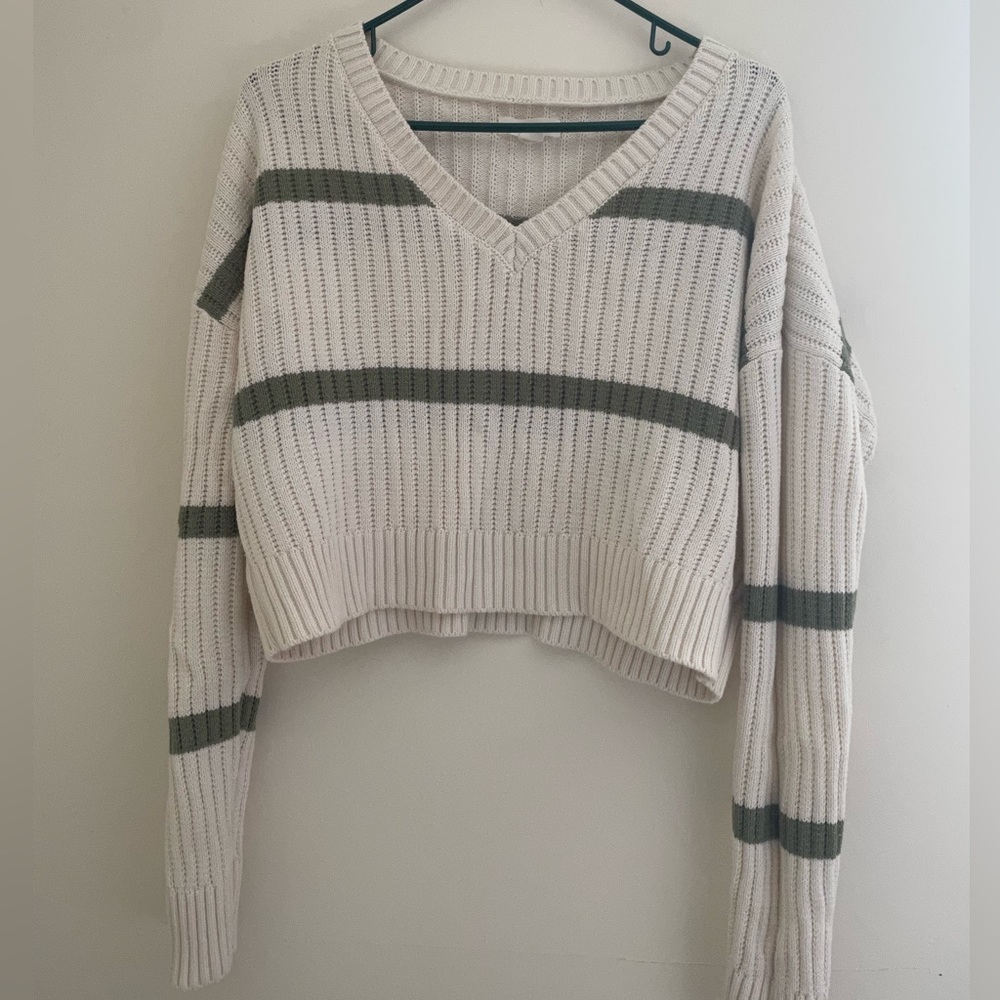 Aeropostale cropped striped sweater